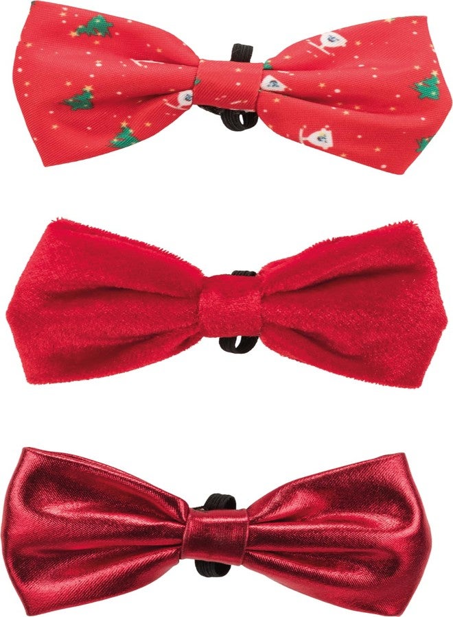 Trixie Adjustable and Easy to Wear Christmas Suit Assorted Bow Tie for Dogs for Grooming and Fashion - Image 1